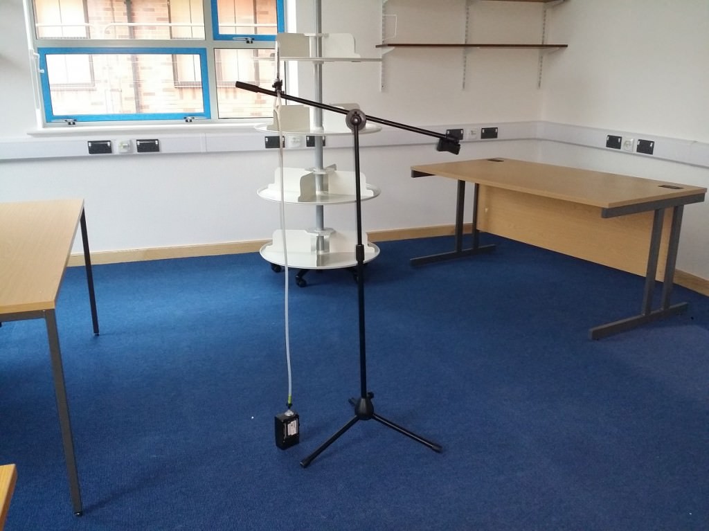 formaldehyde testing for breeam in classroom